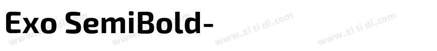 Exo SemiBold字体转换
